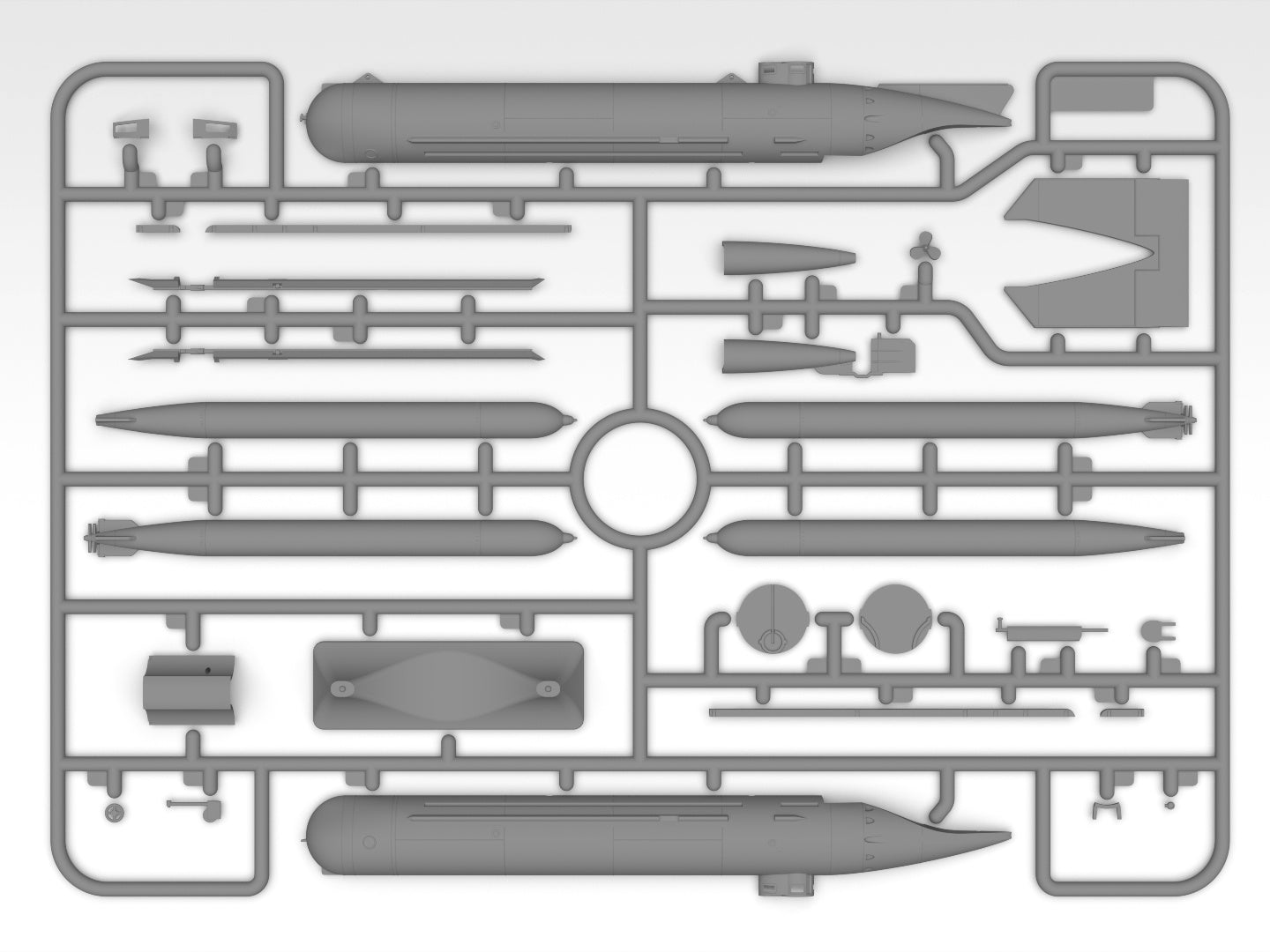 ICM 1/72 U-Boat Type 'Molch', WWII German Midget Submarine (100% new molds)