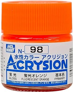 Mr Hobby Acrysion N98 - Fluorescent Orange (Semi-Gloss/Primary)