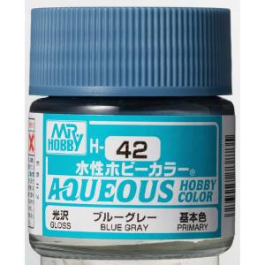 Mr Hobby AQUEOUS HOBBY COLOR - H42 GLOSS BLUE GRAY (PRIMARY)