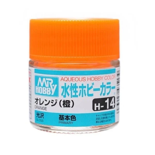 Mr Hobby AQUEOUS HOBBY COLOR - H14 GLOSS ORANGE (PRIMARY)