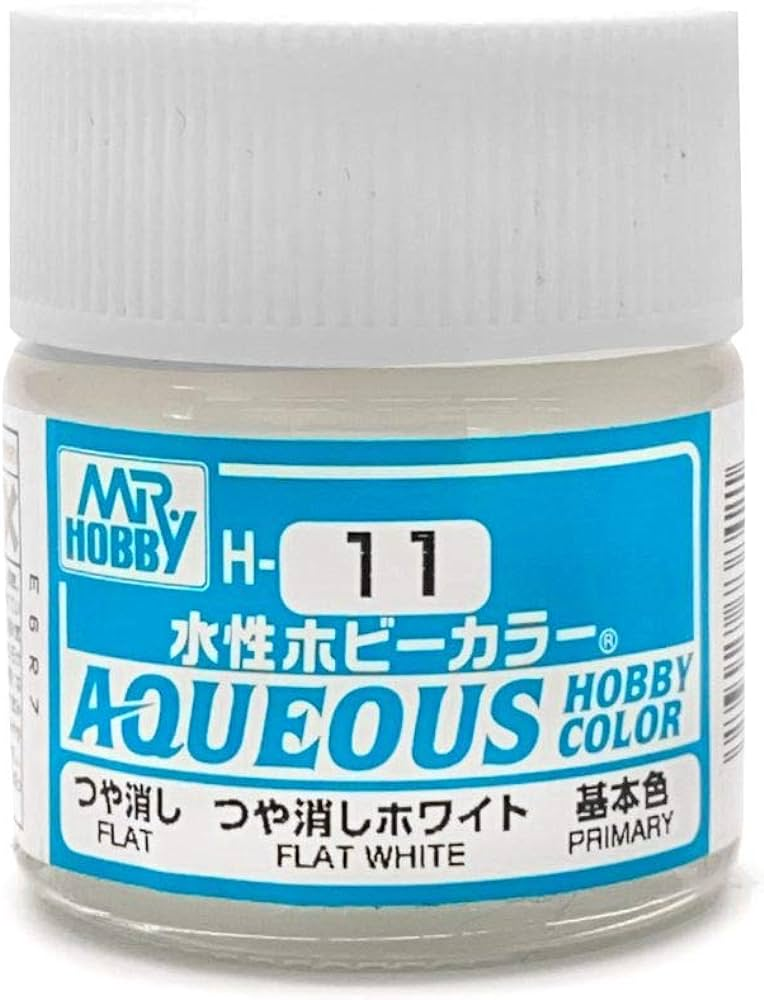 Mr Hobby AQUEOUS HOBBY COLOR - H11 FLAT WHITE (PRIMARY)