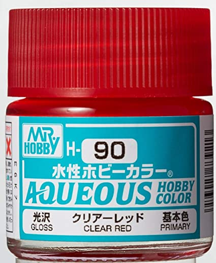 Mr Hobby AQUEOUS HOBBY COLOR - H90 GLOSS CLEAR RED (PRIMARY)