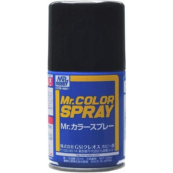 Mr Hobby Mr Color Spray - S33 Flat Black (Flat/Primary)