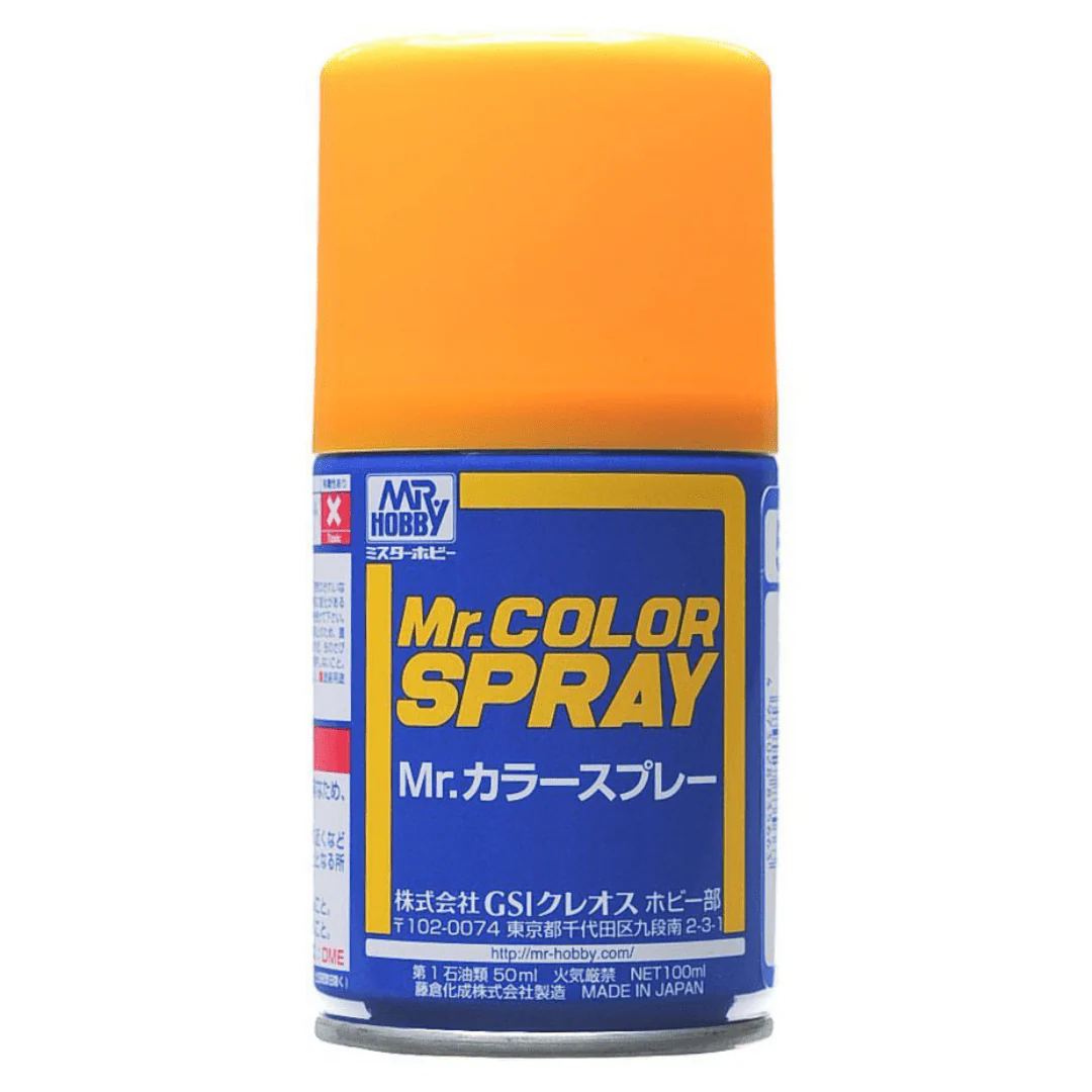 Mr Hobby Mr Color Spray - S58 Orange Yellow (Semi-Gloss/Aircraft)