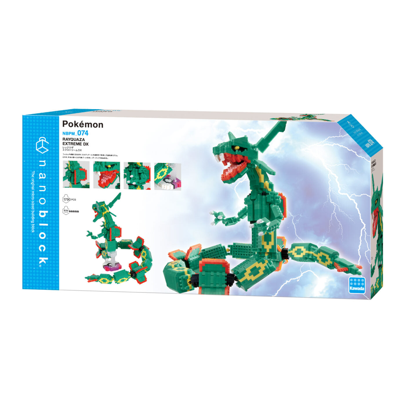 Pokémon - Pokemon - Rayquaza - Nanoblock, Pokémon x Nanoblock - Extreme DX(Kawada)