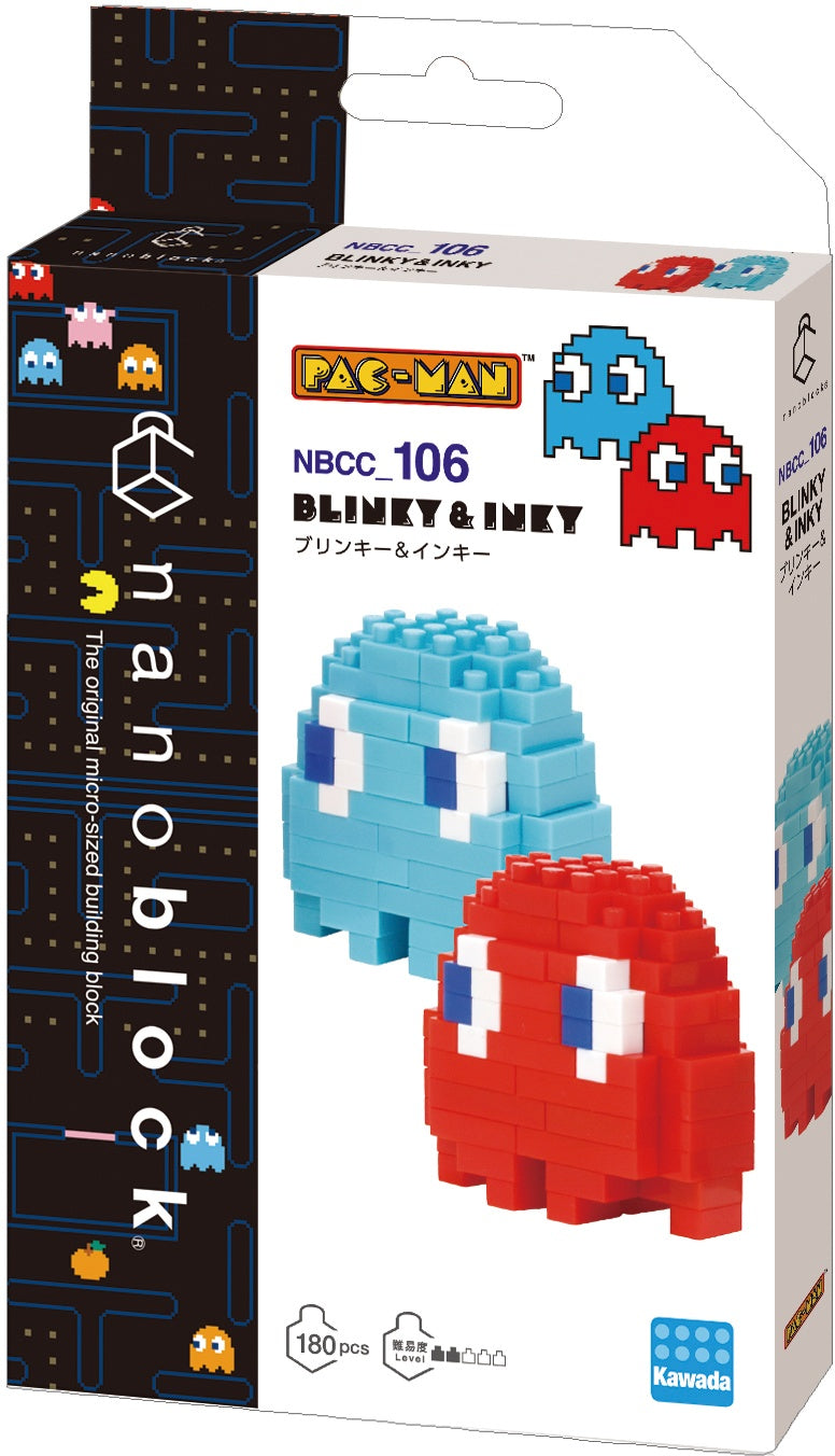 Nanoblock Character Collection Series, Blinky & Inky 'Pac-Man'