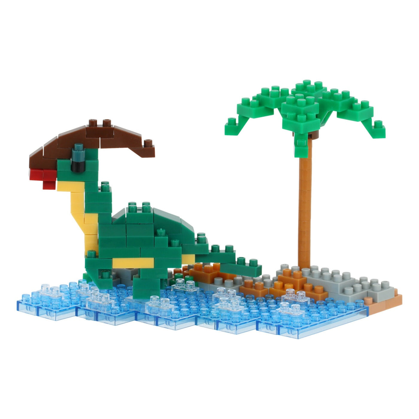 Nanoblock Collection Series Waterside Parasaurolophus "Dinosaurs"