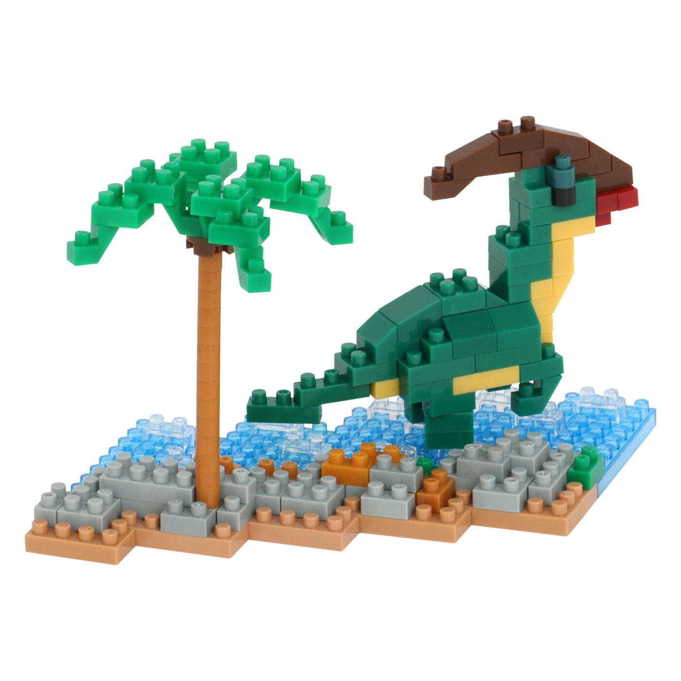 Nanoblock Collection Series Waterside Parasaurolophus "Dinosaurs"