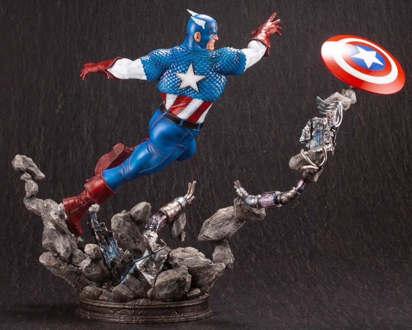 Kotobukiya 1/6 Captain America Avengers Fine Art Statue, Marvel Universe Series