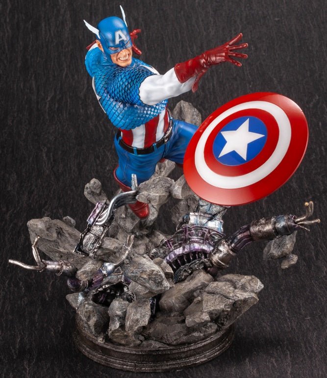 Kotobukiya 1/6 Captain America Avengers Fine Art Statue, Marvel Universe Series