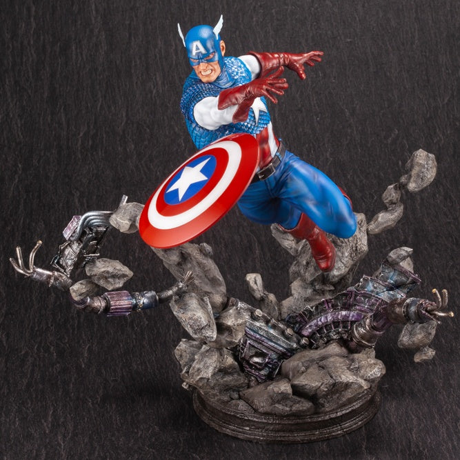 Kotobukiya 1/6 Captain America Avengers Fine Art Statue, Marvel Universe Series