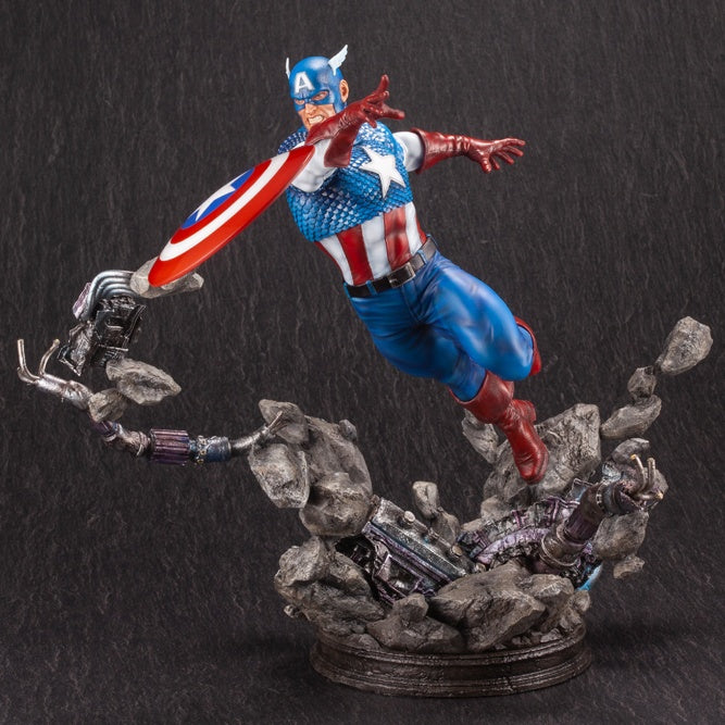 Kotobukiya 1/6 Captain America Avengers Fine Art Statue, Marvel Universe Series