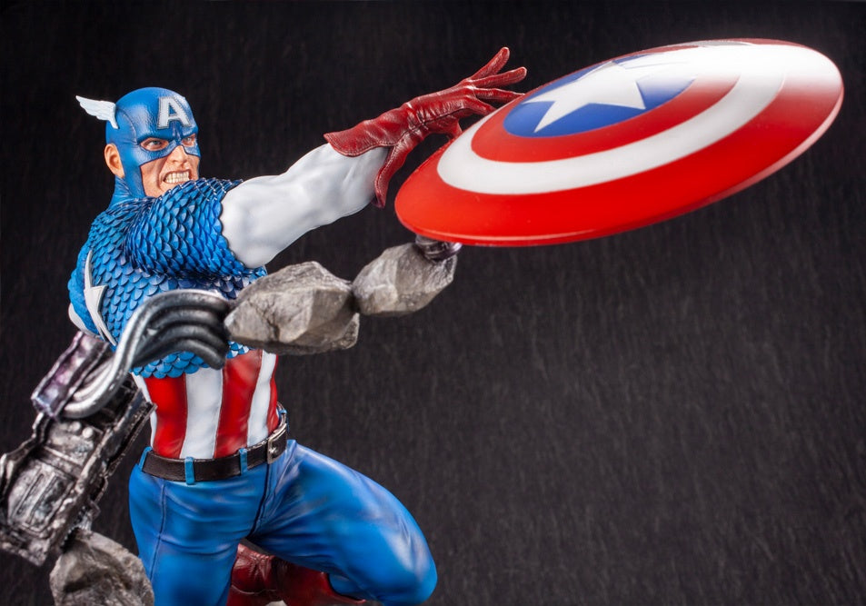 Kotobukiya 1/6 Captain America Avengers Fine Art Statue, Marvel Universe Series