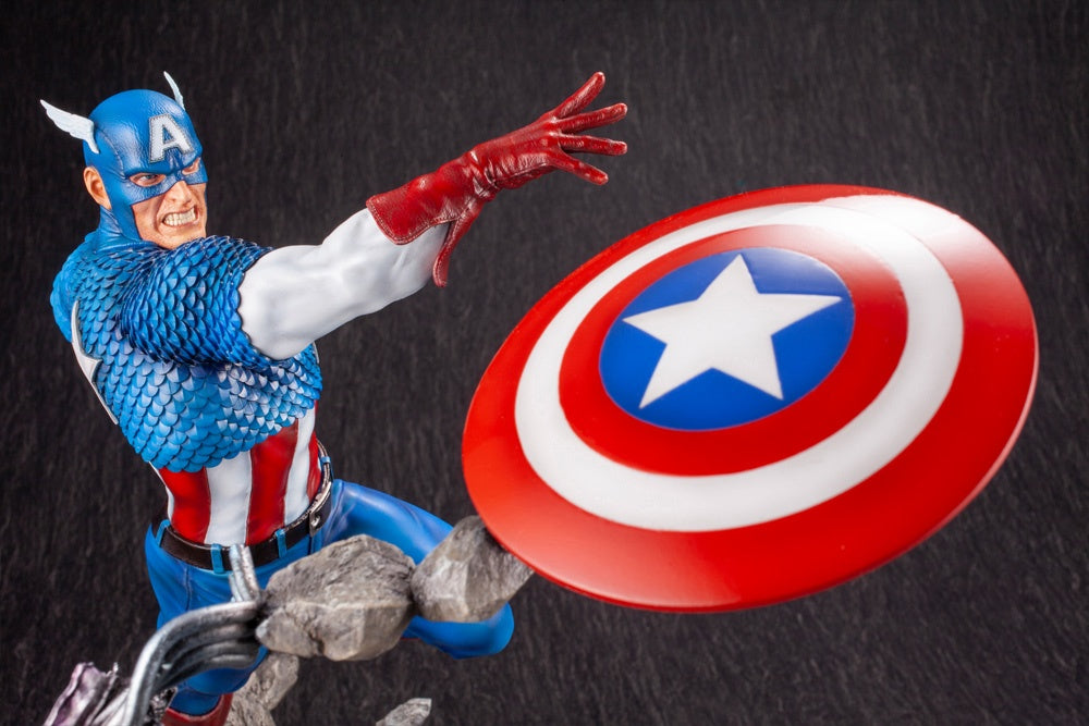 Kotobukiya 1/6 Captain America Avengers Fine Art Statue, Marvel Universe Series