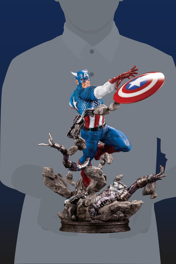 Kotobukiya 1/6 Captain America Avengers Fine Art Statue, Marvel Universe Series