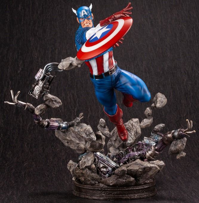 Kotobukiya 1/6 Captain America Avengers Fine Art Statue, Marvel Universe Series