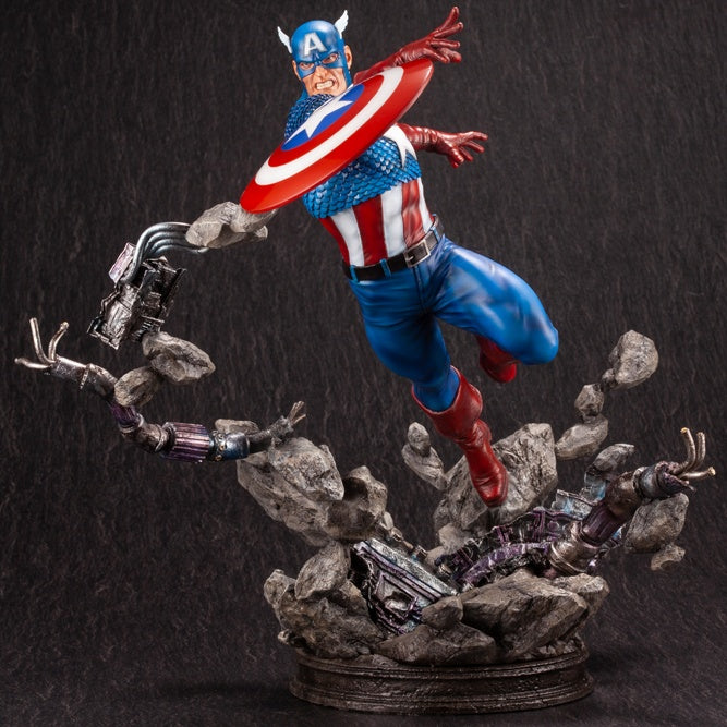 Kotobukiya 1/6 Captain America Avengers Fine Art Statue, Marvel Universe Series