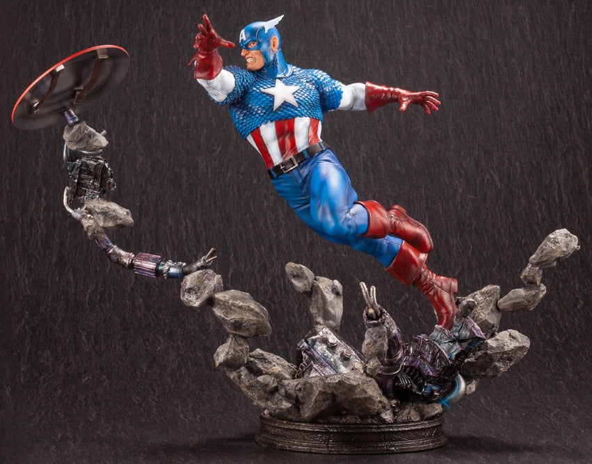 Kotobukiya 1/6 Captain America Avengers Fine Art Statue, Marvel Universe Series