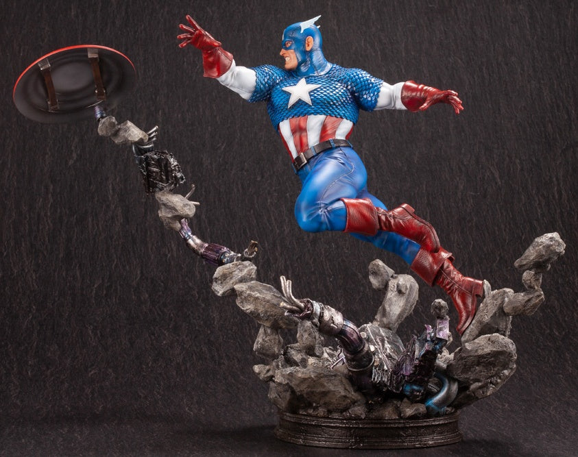 Kotobukiya 1/6 Captain America Avengers Fine Art Statue, Marvel Universe Series