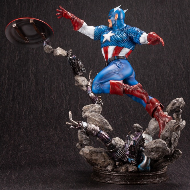 Kotobukiya 1/6 Captain America Avengers Fine Art Statue, Marvel Universe Series