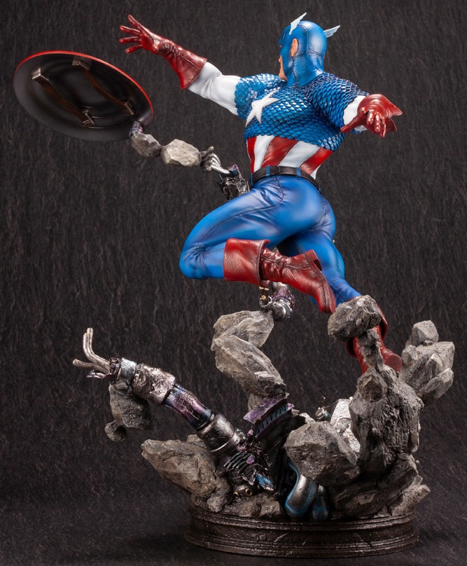 Kotobukiya 1/6 Captain America Avengers Fine Art Statue, Marvel Universe Series