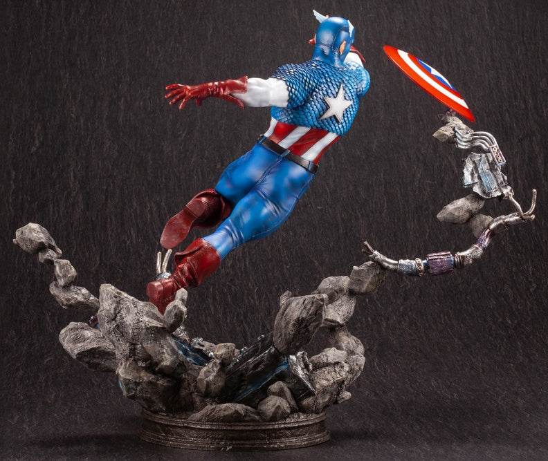 Kotobukiya 1/6 Captain America Avengers Fine Art Statue, Marvel Universe Series