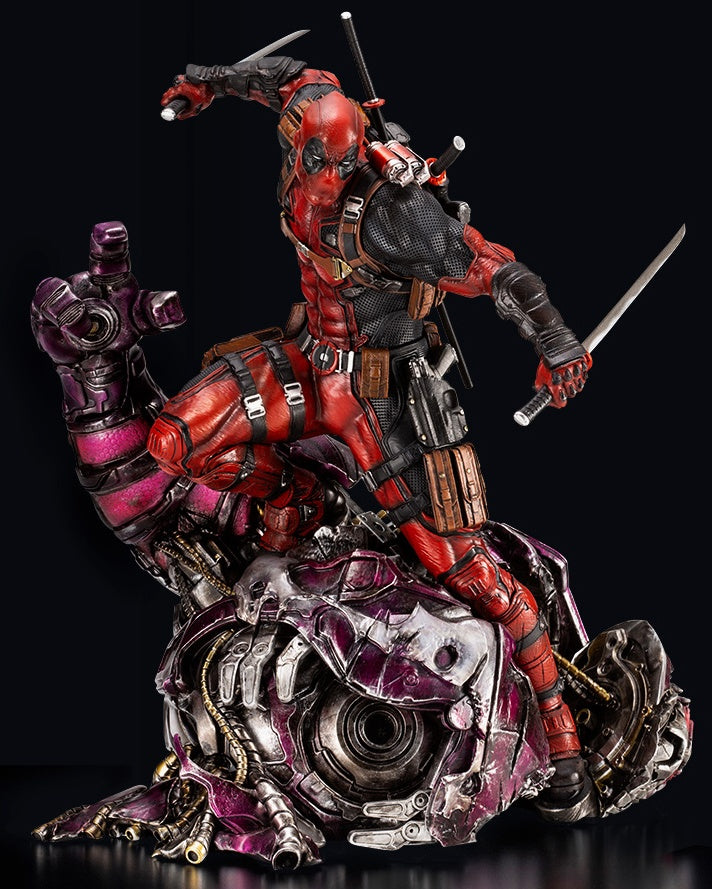 Kotobukiya 1/6 Marvel Universe Series Deadpool Fine Art Statue Signature Series -Featuring The Kucharek Brothers, Cold Cast Statue - P-REX Hobby