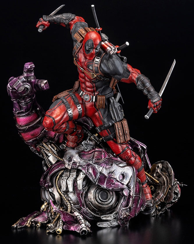 Kotobukiya 1/6 Marvel Universe Series Deadpool Fine Art Statue Signature Series -Featuring The Kucharek Brothers, Cold Cast Statue - P-REX Hobby