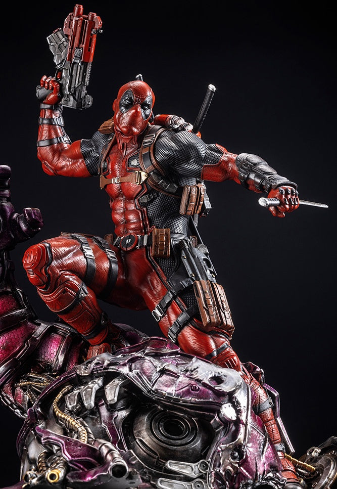 Kotobukiya 1/6 Marvel Universe Series Deadpool Fine Art Statue Signature Series -Featuring The Kucharek Brothers, Cold Cast Statue