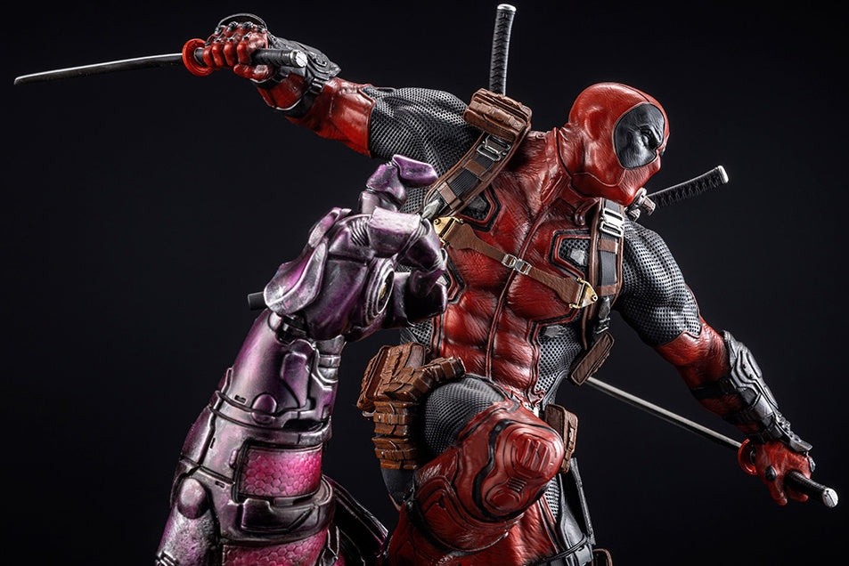 Kotobukiya 1/6 Marvel Universe Series Deadpool Fine Art Statue Signature Series -Featuring The Kucharek Brothers, Cold Cast Statue - P-REX Hobby