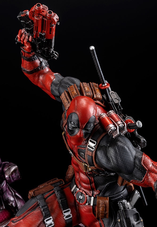 Kotobukiya 1/6 Marvel Universe Series Deadpool Fine Art Statue Signature Series -Featuring The Kucharek Brothers, Cold Cast Statue