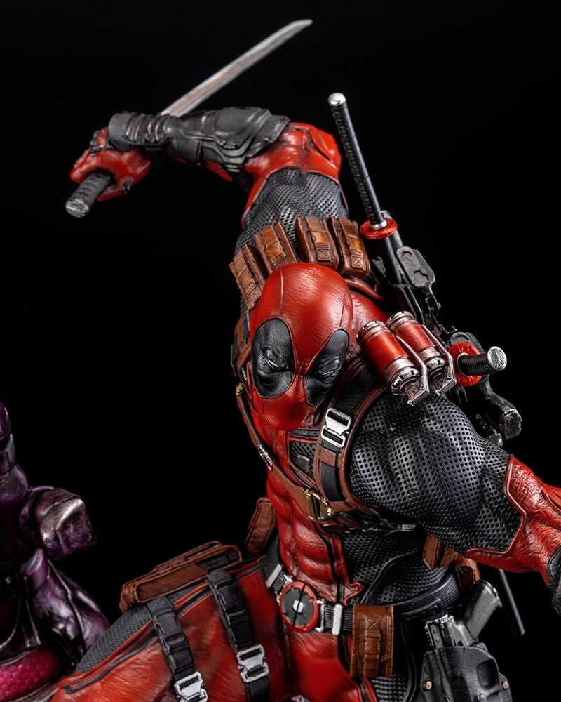 Kotobukiya 1/6 Marvel Universe Series Deadpool Fine Art Statue Signature Series -Featuring The Kucharek Brothers, Cold Cast Statue