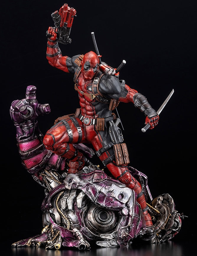 Kotobukiya 1/6 Marvel Universe Series Deadpool Fine Art Statue Signature Series -Featuring The Kucharek Brothers, Cold Cast Statue