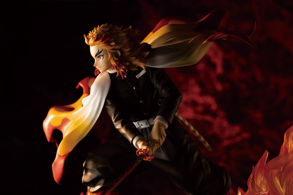 Kotobukiya 1/8 Artfx J Kyojuro Rengoku Demon Slayer, Pre-painted PVC Statue