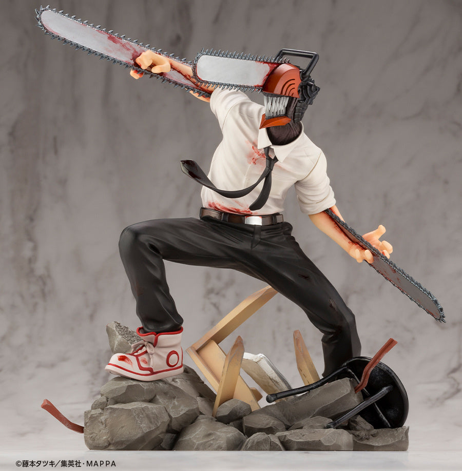 Kotobukiya 1/8 Chainsaw Man Series ARTFX J Chainsaw Man, Pre-Painted PVC Statue