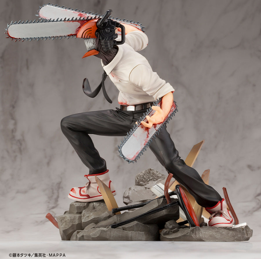 Kotobukiya 1/8 Chainsaw Man Series ARTFX J Chainsaw Man, Pre-Painted PVC Statue