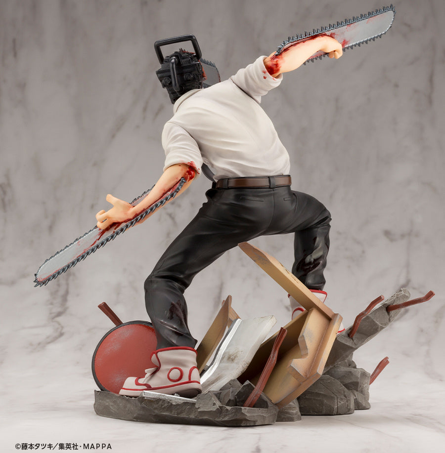 Kotobukiya 1/8 Chainsaw Man Series ARTFX J Chainsaw Man, Pre-Painted PVC Statue