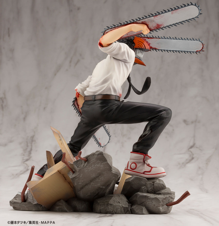 Kotobukiya 1/8 Chainsaw Man Series ARTFX J Chainsaw Man, Pre-Painted PVC Statue