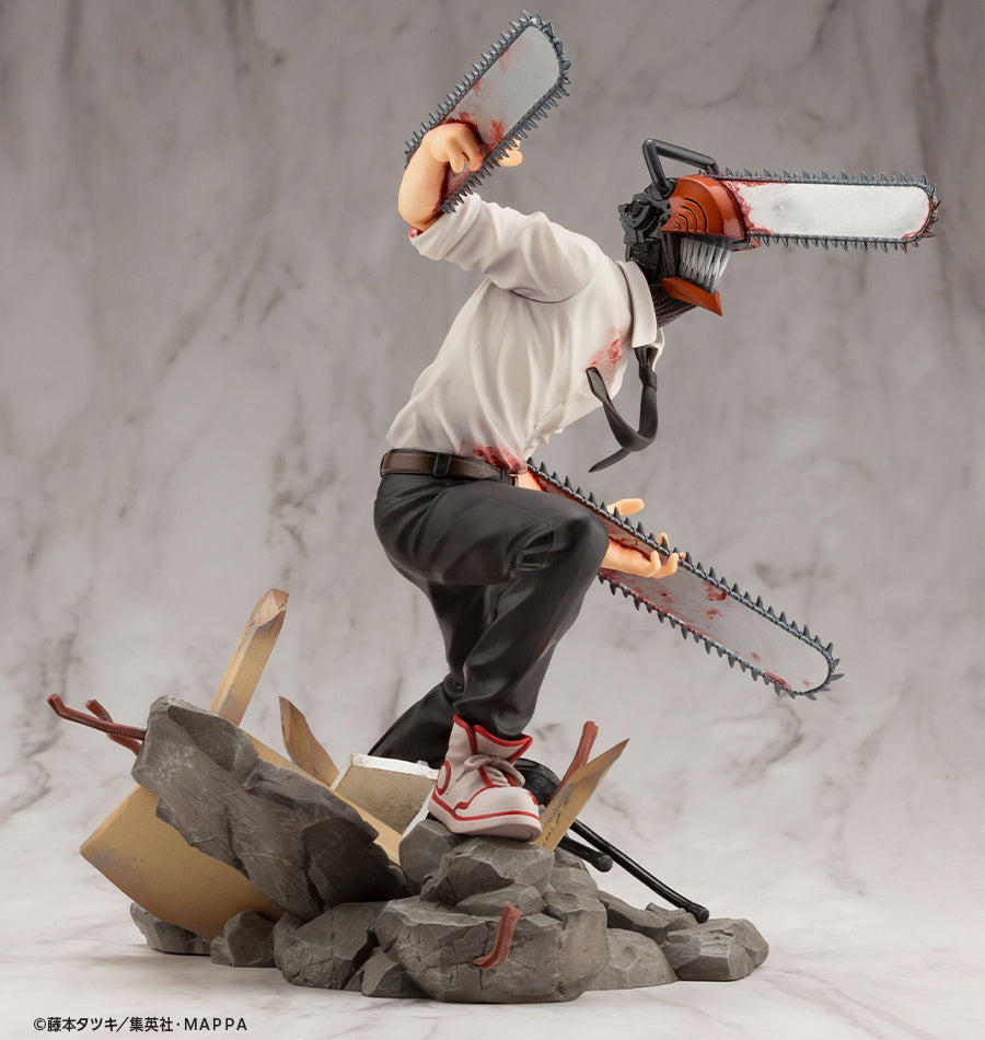 Kotobukiya 1/8 Chainsaw Man Series ARTFX J Chainsaw Man, Pre-Painted PVC Statue