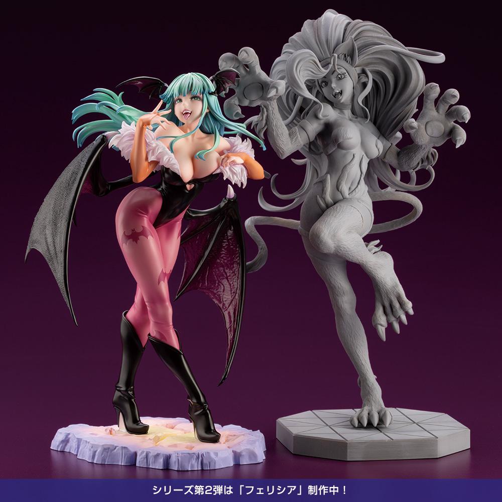 Kotobukiya 1/7 Darkstalkers Series Morrigan Bishoujo, Pre-Painted PVC Statue