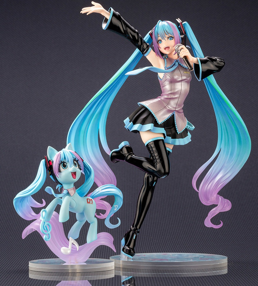 Kotobukiya 1/7 Hatsune Miku Feat. My Little Pony Bishoujo Statue, Pre-Painted PVC Statue