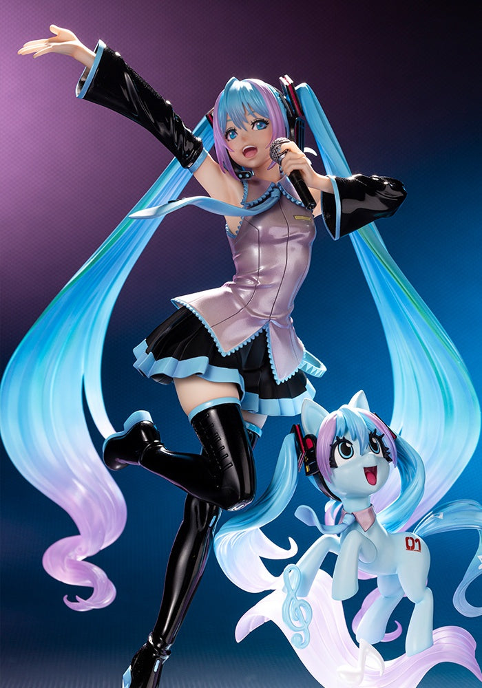 Kotobukiya 1/7 Hatsune Miku Feat. My Little Pony Bishoujo Statue, Pre-Painted PVC Statue