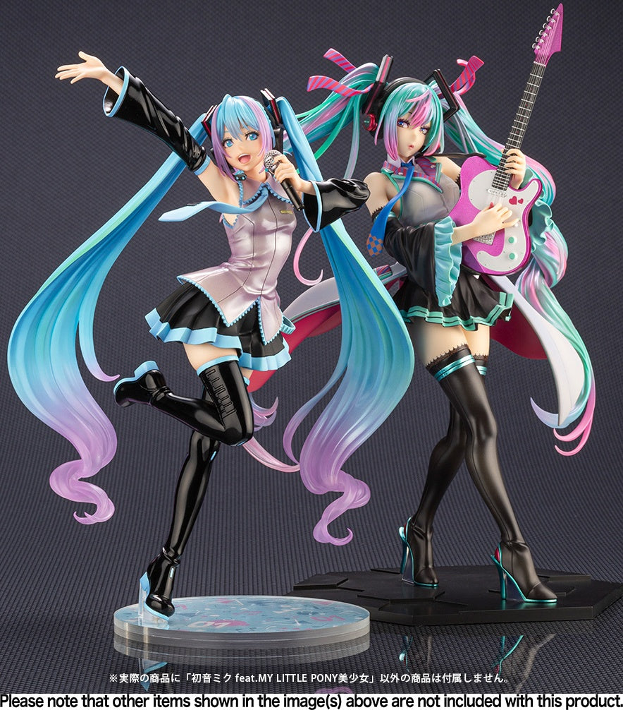 Kotobukiya 1/7 Hatsune Miku Feat. My Little Pony Bishoujo Statue, Pre-Painted PVC Statue