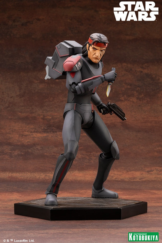 Kotobukiya 1/7 Star Wars: The Bad Batch Series ARTFX Hunter The Bad Batch, Pre-painted PVC Statue