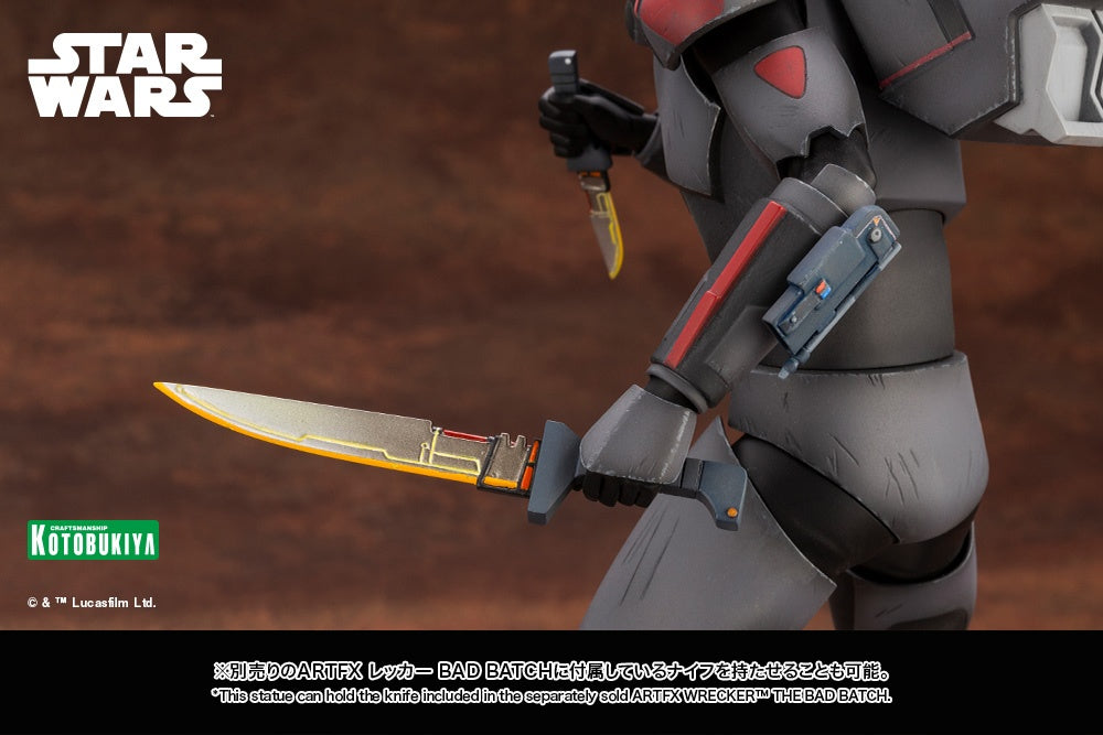 Kotobukiya 1/7 Star Wars: The Bad Batch Series ARTFX Hunter The Bad Batch, Pre-painted PVC Statue