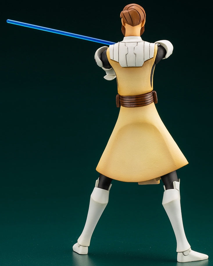 Kotobukiya 1/10 Star Wars Series Artfx+ Obi Wan Kenobi - The Clone Wars Version, Pre-painted PVC Statue