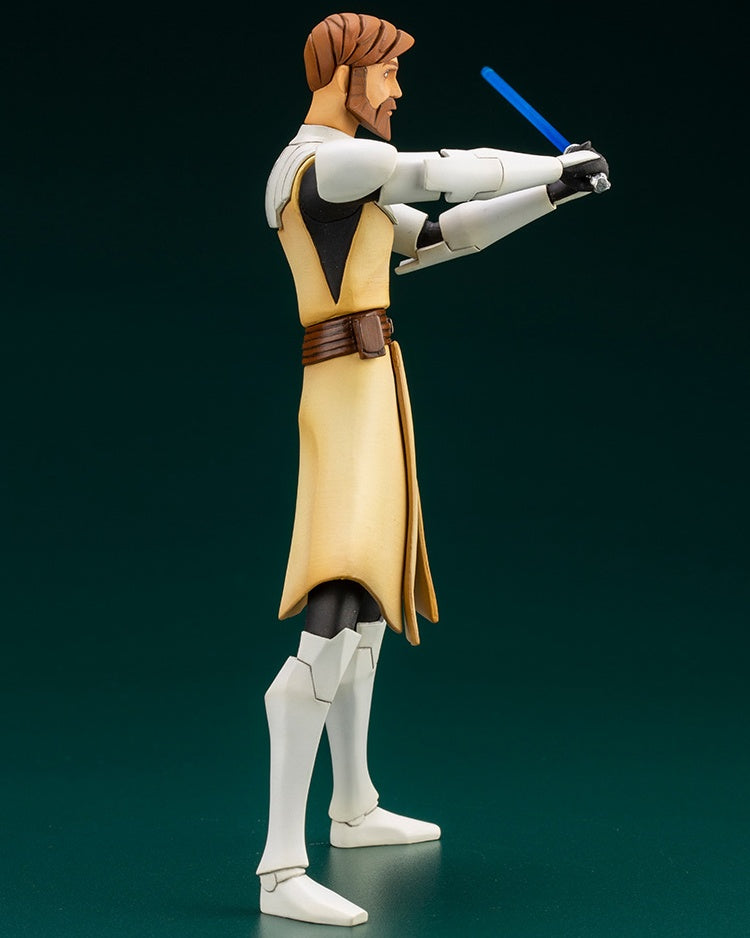 Kotobukiya 1/10 Star Wars Series Artfx+ Obi Wan Kenobi - The Clone Wars Version, Pre-painted PVC Statue