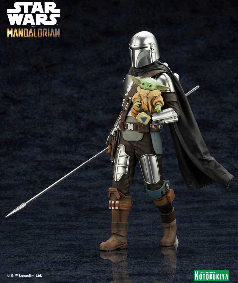 Kotobukiya 1/10 ARTFX+ MANDALORIAN™& GROGU™ with Beskar Staff, Figurine