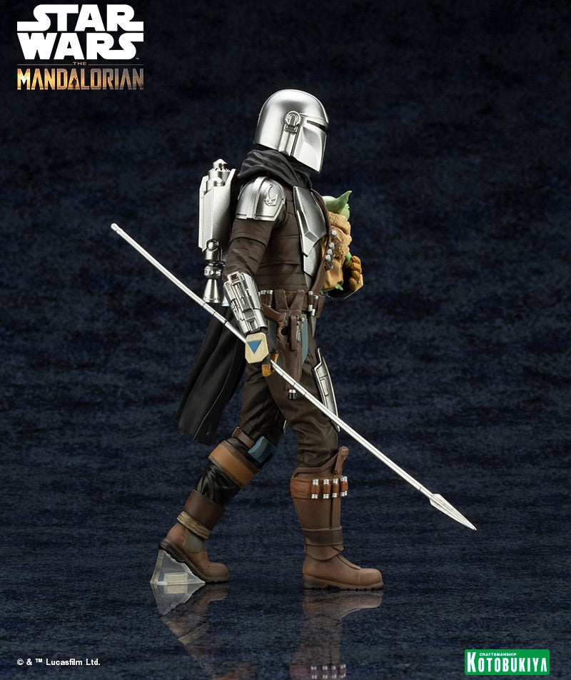 Kotobukiya 1/10 ARTFX+ MANDALORIAN™& GROGU™ with Beskar Staff, Figurine