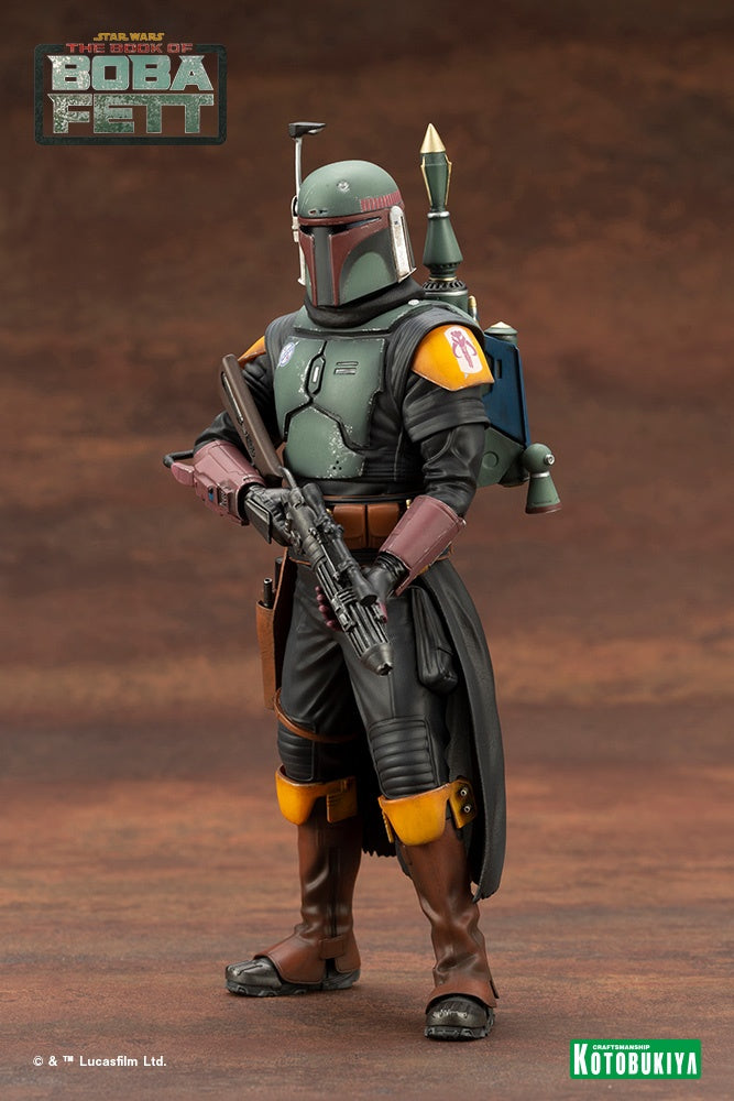 Kotobukiya 1/10 Star Wars: The Book Of Boba Fett Series ARTFX+ BOBA FETT™, Pre-Painted PVC Easy-to-Assemble Statue